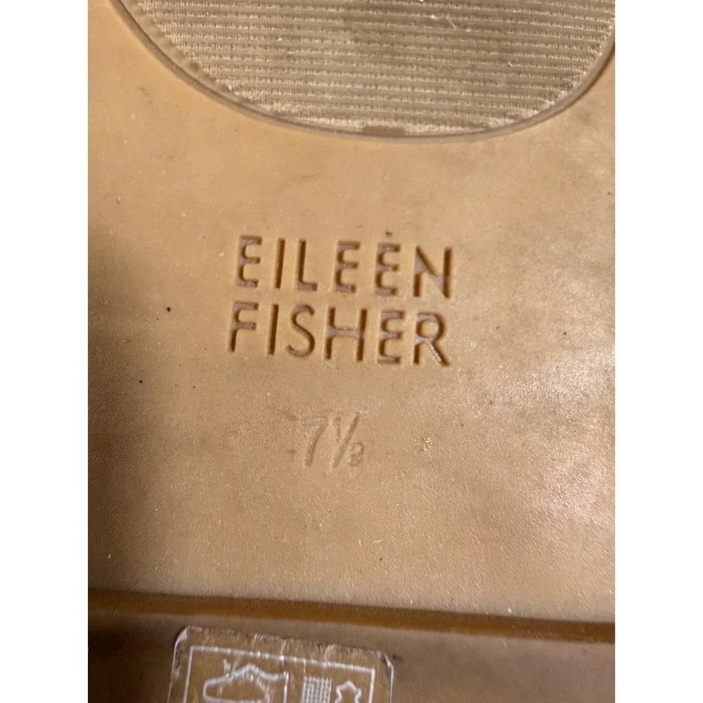 Eileen Fisher Women Black Knit Espadrille Flat Sandals Open Toe D'Orsay 7.5